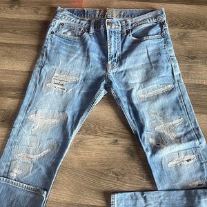American eagle light blue Jean slim size 30 x 30
